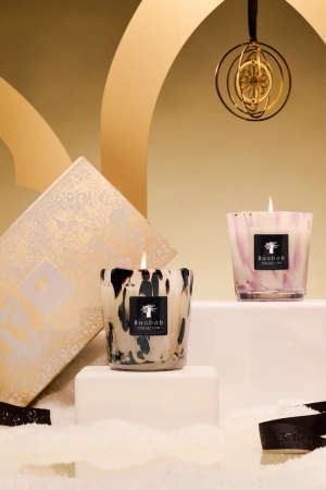 DUO CANDLES PEARLS - MAX08 - BLACK WHITE 