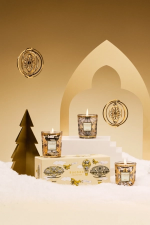 TRIO TRAVEL CANDLES - ROSACE - CARAVANE - AFRIKA 