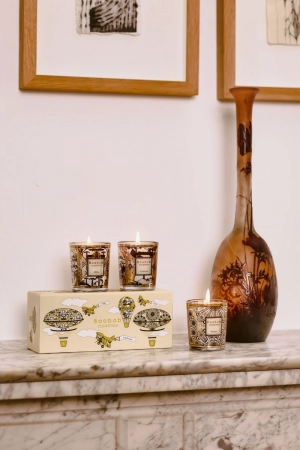TRIO TRAVEL CANDLES - ROSACE - CARAVANE - AFRIKA 
