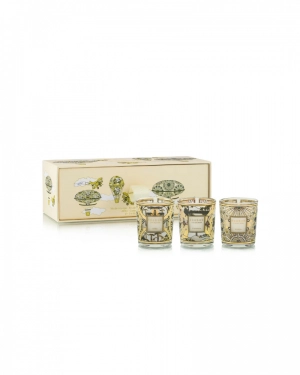 TRIO TRAVEL CANDLES - ROSACE - CARAVANE - AFRIKA 