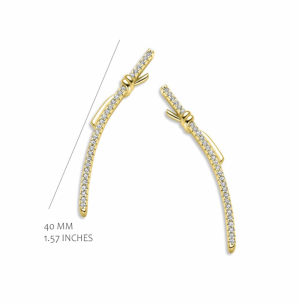GOLD PLATED SET WITH WHITE CZ GOLD