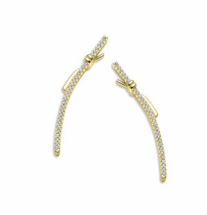GOLD PLATED SET WITH WHITE CZ GOLD