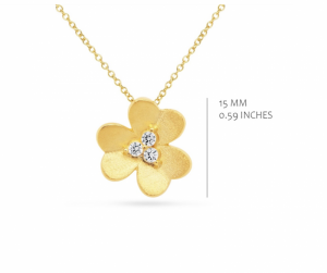 GOLD BRUSH PLATED SET WITH WITH CZ GOLD
