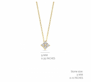 GOLD PLATED WITH WHITE CZ GOLD