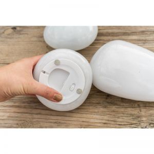 TABLE LAMP PEBBLE LED - SET VAN 3 WHITE