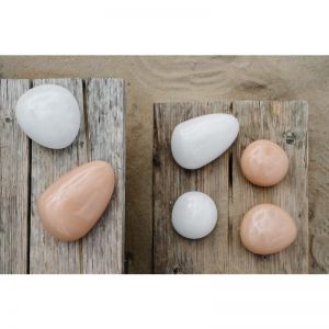TABLE LAMP PEBBLE LED - SET VAN 3 BEIGE