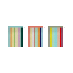 WASHANDJES "NIZZA" - set van 3 MULTICOLOR