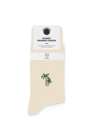 Casual Socks Off White Palm Trees 