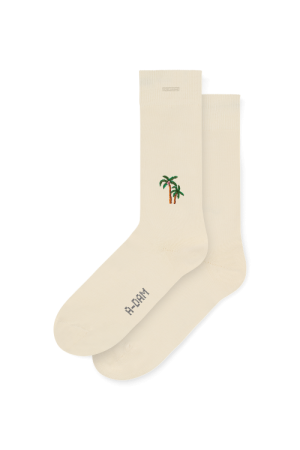 Casual Socks Off White Palm Trees 