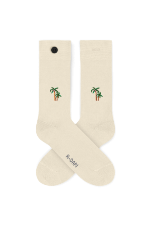 Casual Socks Off White Palm Trees 