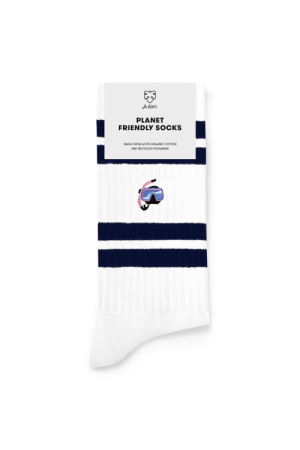 Crew Socks White Snorkel 