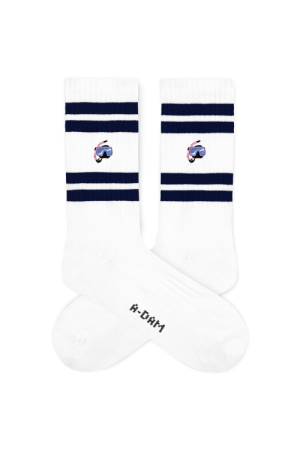 Crew Socks White Snorkel 