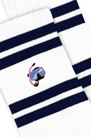 Crew Socks White Snorkel 