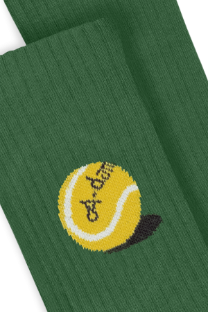 Crew Socks Green Tennisball 