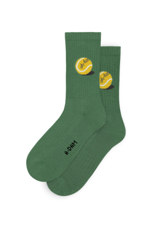Crew Socks Green Tennisball 
