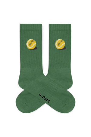 Crew Socks Green Tennisball 
