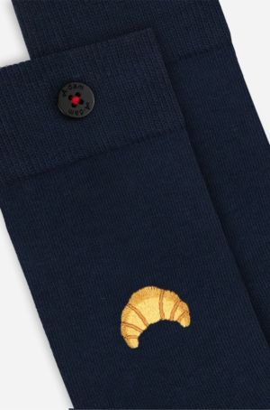 Casual Socks Navy Croissant 