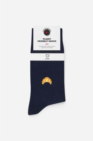 Casual Socks Navy Croissant 