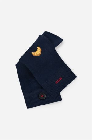 Casual Socks Navy Croissant 
