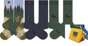 Casual Socks 3P Boot_Squirrel_Compass Gift 