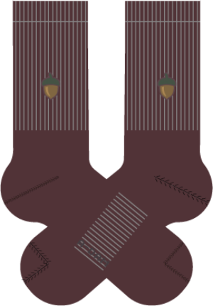 Crew Socks Vineyard Wine Acorn Emb 