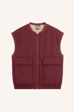 GIO SLEEVLESS JACKET WINE