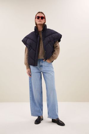 FRANKY SLEEVLESS JACKET MIDNIGHT