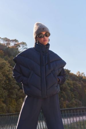 FRANKY SLEEVLESS JACKET MIDNIGHT