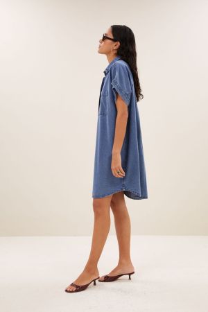 HELLA DENIM DRESS MEDIUM DENEM