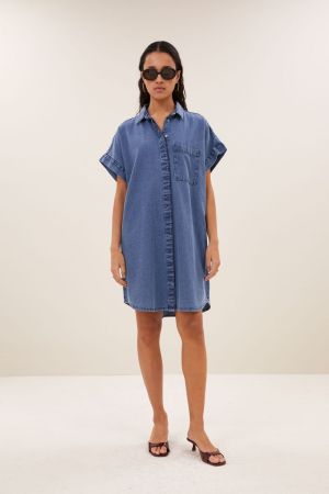 HELLA DENIM DRESS MEDIUM DENEM