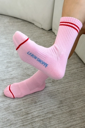BOY FRIEND SOCKS AMOUR PINK