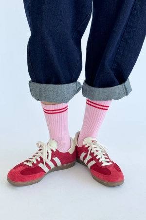 BOY FRIEND SOCKS AMOUR PINK