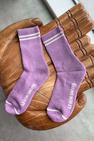 BOY FRIEND SOCKS GRAPE