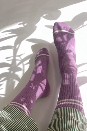 BOY FRIEND SOCKS GRAPE