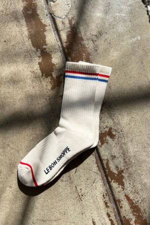BOY FRIEND SOCKS MILK