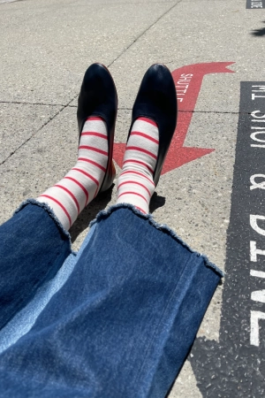 WALLY SOCKS CANDY CANE