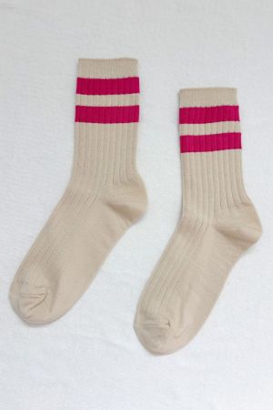 VARSITY SOCKS MAGENTA
