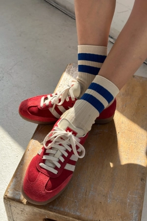 VARSITY SOCKS AZURE
