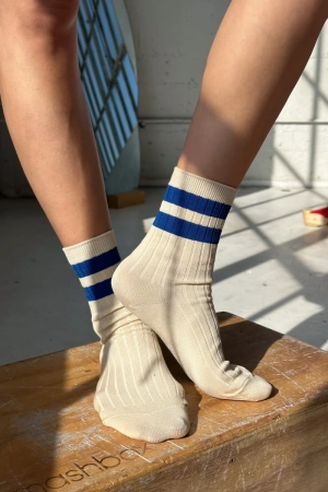 VARSITY SOCKS AZURE