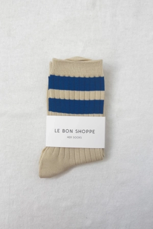 VARSITY SOCKS AZURE