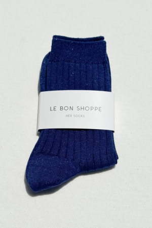 HER SOCKS SAPPHIRE GLITTE