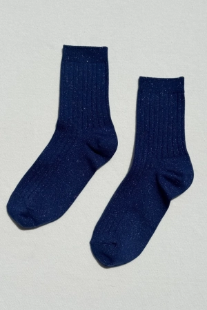 HER SOCKS SAPPHIRE GLITTE