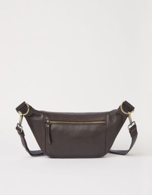 DREW BUM - SOFT GRAIN LEATHER CHOCOLATE