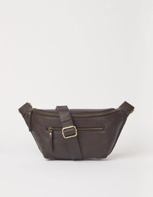DREW BUM - SOFT GRAIN LEATHER CHOCOLATE