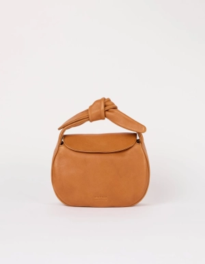 COCO CROISSANT - SOFT GRAIN LEATHER COGNAC