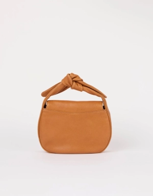 COCO CROISSANT - SOFT GRAIN LEATHER COGNAC