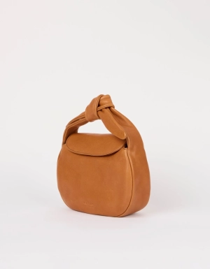 COCO CROISSANT - SOFT GRAIN LEATHER COGNAC