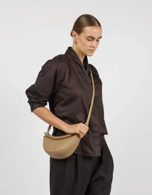 LEO MINI TWISTED HANDLE - DARK SAND SOFT  DARK SAND 