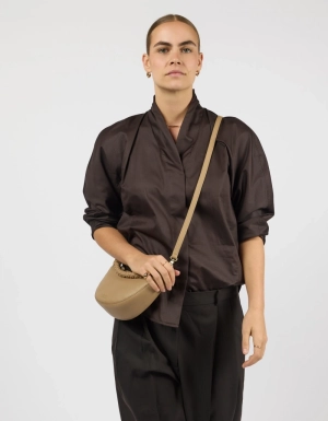LEO MINI TWISTED HANDLE - DARK SAND SOFT  DARK SAND 