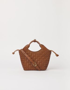 MARA MINI - COGNAC WOVEN CLASSIC  COGNAC